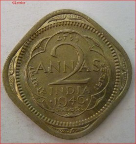 British India KM 542-1946 voor